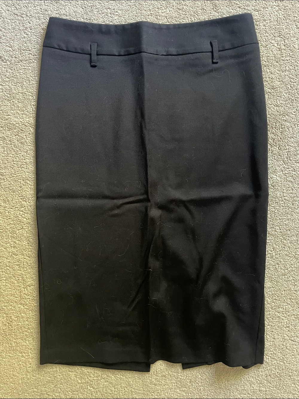 Vintage Benetton Black Pencil Skirt - Tailored Classic